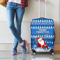 Custom Scotland Christmas Luggage Cover Merry Christmas Santa Claus Gift - Wonder Print Shop