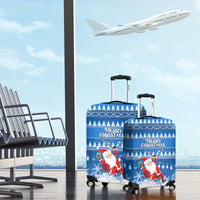 Custom Scotland Christmas Luggage Cover Merry Christmas Santa Claus Gift - Wonder Print Shop