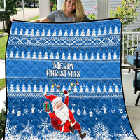 Custom Scotland Christmas Quilt Merry Christmas Santa Claus Gift - Wonder Print Shop