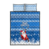 Custom Scotland Christmas Quilt Bed Set Merry Christmas Santa Claus Gift - Wonder Print Shop