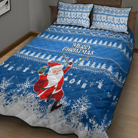 Custom Scotland Christmas Quilt Bed Set Merry Christmas Santa Claus Gift - Wonder Print Shop