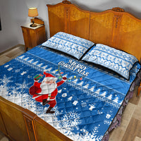 Custom Scotland Christmas Quilt Bed Set Merry Christmas Santa Claus Gift - Wonder Print Shop
