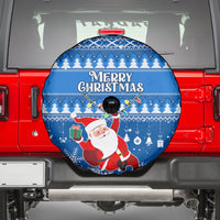 Custom Scotland Christmas Spare Tire Cover Merry Christmas Santa Claus Gift - Wonder Print Shop