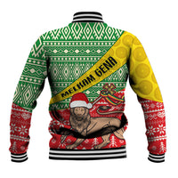 Ethiopia Christmas Baseball Jacket Melkam Gena African Pattern - Wonder Print Shop
