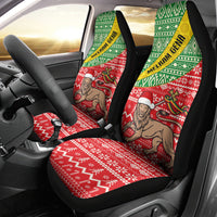 Ethiopia Christmas Car Seat Cover Melkam Gena African Pattern - Wonder Print Shop