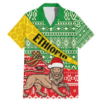 Ethiopia Christmas Family Matching Mermaid Dress and Hawaiian Shirt Melkam Gena African Pattern - Wonder Print Shop