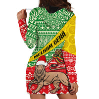 Ethiopia Christmas Hoodie Dress Melkam Gena African Pattern - Wonder Print Shop