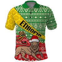 Ethiopia Christmas Polo Shirt Melkam Gena African Pattern - Wonder Print Shop