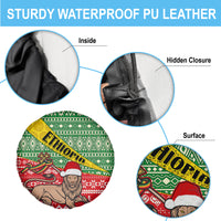 Ethiopia Christmas Spare Tire Cover Melkam Gena African Pattern - Wonder Print Shop