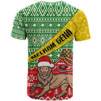 Ethiopia Christmas T Shirt Melkam Gena African Pattern - Wonder Print Shop