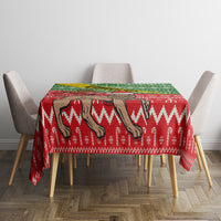 Ethiopia Christmas Tablecloth Melkam Gena African Pattern - Wonder Print Shop