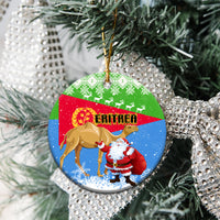 Eritrea Christmas Ceramic Ornament Santa Claus With Dromedary Camel - Wonder Print Shop