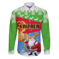 Custom Eritrea Christmas Family Matching Tank Maxi Dress and Hawaiian Shirt Santa Claus With Dromedary Camel - Wonder Print Shop