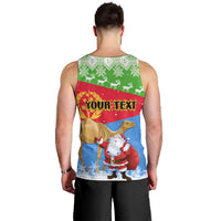 Custom Eritrea Christmas Men Tank Top Santa Claus With Dromedary Camel - Wonder Print Shop