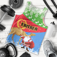 Custom Eritrea Christmas Men Tank Top Santa Claus With Dromedary Camel - Wonder Print Shop