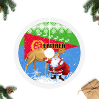 Eritrea Christmas Tree Skirt Santa Claus With Dromedary Camel - Wonder Print Shop