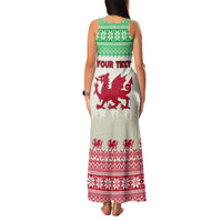 Custom Wales Christmas Family Matching Tank Maxi Dress and Hawaiian Shirt Nadolig Llawen Welsh Dragon - Wonder Print Shop
