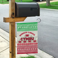 Custom Wales Christmas Garden Flag Nadolig Llawen Welsh Dragon - Wonder Print Shop