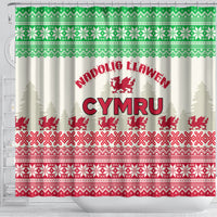custom-wales-christmas-shower-curtain-nadolig-llawen-welsh-dragon