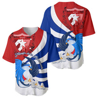 Cuba Liberation Day Baseball Jersey Patria o Muerte Venceremos Tocororo With White Mariposa - Wonder Print Shop