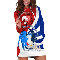 Cuba Liberation Day Hoodie Dress Patria o Muerte Venceremos Tocororo With White Mariposa - Wonder Print Shop