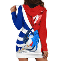 Cuba Liberation Day Hoodie Dress Patria o Muerte Venceremos Tocororo With White Mariposa - Wonder Print Shop