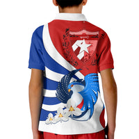 Cuba Liberation Day Kid Polo Shirt Patria o Muerte Venceremos Tocororo With White Mariposa - Wonder Print Shop