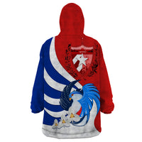 Cuba Liberation Day Wearable Blanket Hoodie Patria o Muerte Venceremos Tocororo With White Mariposa - Wonder Print Shop