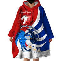 Cuba Liberation Day Wearable Blanket Hoodie Patria o Muerte Venceremos Tocororo With White Mariposa - Wonder Print Shop