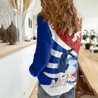 Cuba Liberation Day Women Casual Shirt Patria o Muerte Venceremos Tocororo With White Mariposa - Wonder Print Shop