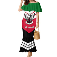 Sudan Independence Day Family Matching Mermaid Dress and Hawaiian Shirt Sudanese Secretary Bird - Wonder Print Shop