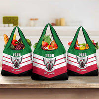 Sudan Independence Day Grocery Bag Sudanese Secretary Bird