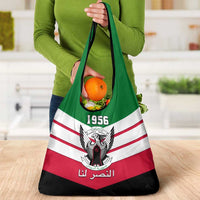Sudan Independence Day Grocery Bag Sudanese Secretary Bird