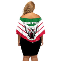 Sudan Independence Day Off Shoulder Short Dress Sudanese Secretary Bird - Wonder Print Shop