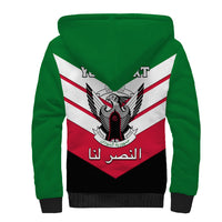 Sudan Independence Day Sherpa Hoodie Sudanese Secretary Bird - Wonder Print Shop