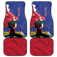 Haiti Le Marron Inconnu Car Mats Dashiki Mix Polynesian Pattern - Wonder Print Shop