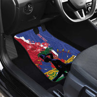 Haiti Le Marron Inconnu Car Mats Dashiki Mix Polynesian Pattern - Wonder Print Shop