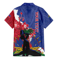 Personalised Haiti Le Marron Inconnu Family Matching Mermaid Dress and Hawaiian Shirt Dashiki Mix Polynesian Pattern - Wonder Print Shop