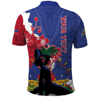 Personalised Haiti Le Marron Inconnu Polo Shirt Dashiki Mix Polynesian Pattern - Wonder Print Shop