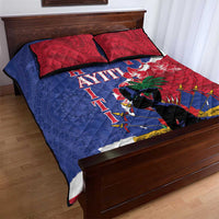 Haiti Le Marron Inconnu Quilt Bed Set Dashiki Mix Polynesian Pattern - Wonder Print Shop