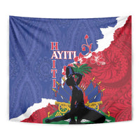 Haiti Le Marron Inconnu Tapestry Dashiki Mix Polynesian Pattern - Wonder Print Shop