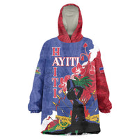 Personalised Haiti Le Marron Inconnu Wearable Blanket Hoodie Dashiki Mix Polynesian Pattern - Wonder Print Shop