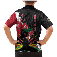 Personalised Ayiti Neg Marron Family Matching Mermaid Dress and Hawaiian Shirt Dashiki Mix Polynesian Pattern - Wonder Print Shop