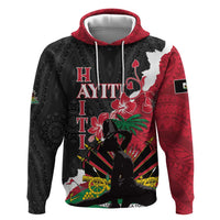 Personalised Ayiti Neg Marron Hoodie Dashiki Mix Polynesian Pattern - Wonder Print Shop