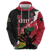 Personalised Ayiti Neg Marron Hoodie Dashiki Mix Polynesian Pattern - Wonder Print Shop