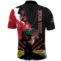 Personalised Ayiti Neg Marron Polo Shirt Dashiki Mix Polynesian Pattern - Wonder Print Shop