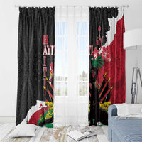 Ayiti Neg Marron Window Curtain Dashiki Mix Polynesian Pattern - Wonder Print Shop