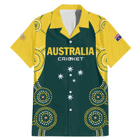 Custom Australia Cricket Family Matching Mermaid Dress and Hawaiian Shirt Aussies Champions - Wonder Print Shop