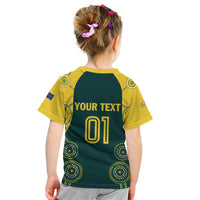 Custom Australia Cricket Kid T Shirt Aussies Champions - Wonder Print Shop