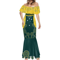 Custom Australia Cricket Mermaid Dress Aussies Champions - Wonder Print Shop